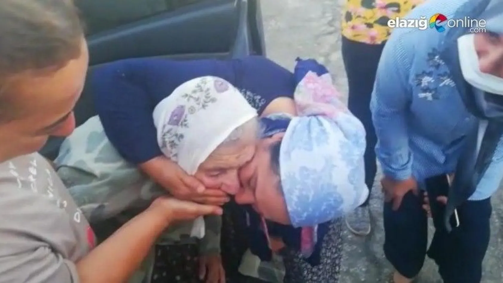 Elazığ'da kayıp Naile nine bulundu, yakınları mutluluk gözyaşı döktü
