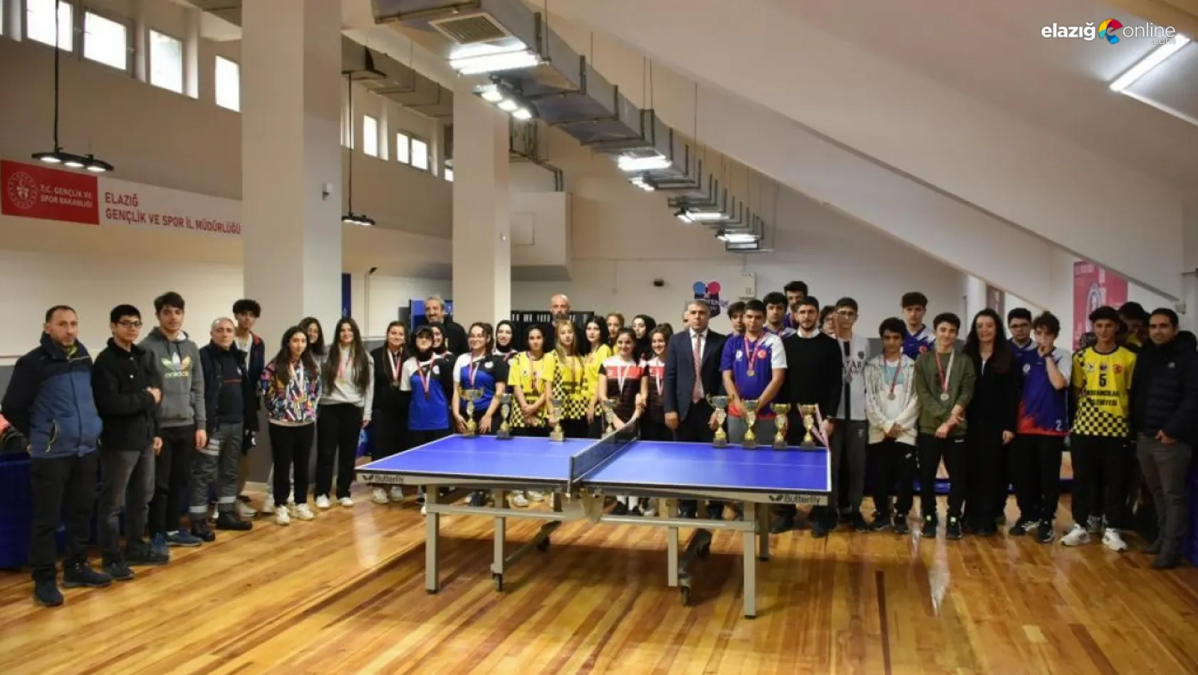 Elazığ'da masa tenisi müsabakaları sona erdi