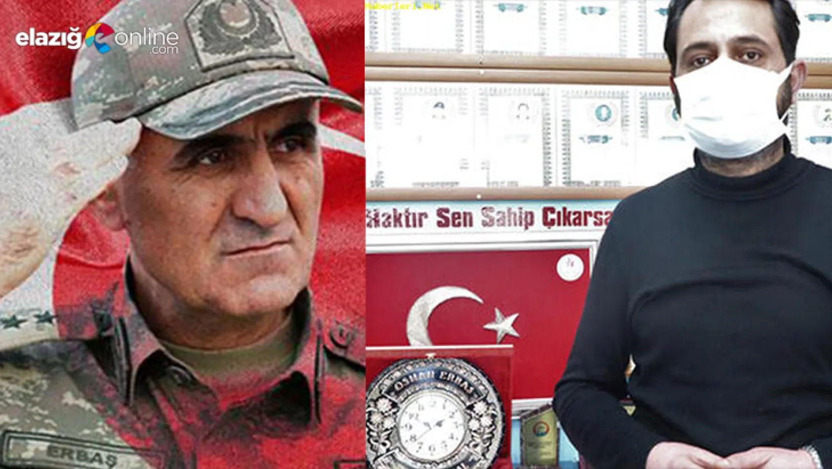 Elazığ'da şehit Korgeneral Osman Erbaş için hüzün var...