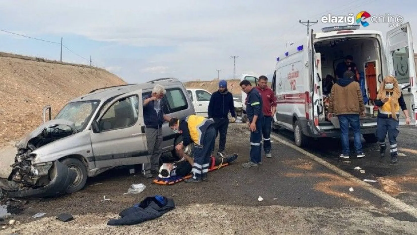 Elazığ - Çemişgezek Yolu'nda trafik kazası!