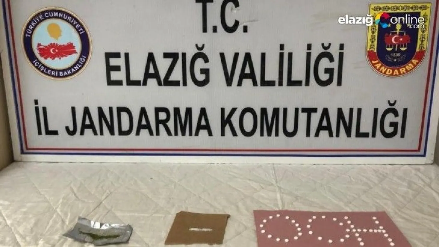 Elazığ'da uyuşturucu ile mücadele 2 şüpheli yakalandı