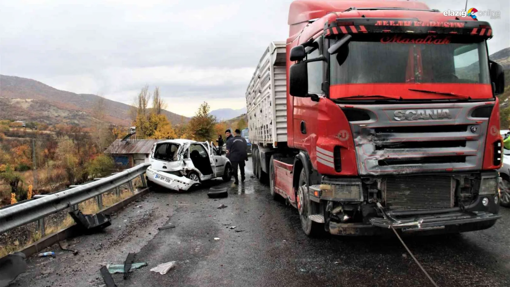Elazığ'daki kazada 1 kişi hayatını kaybetti