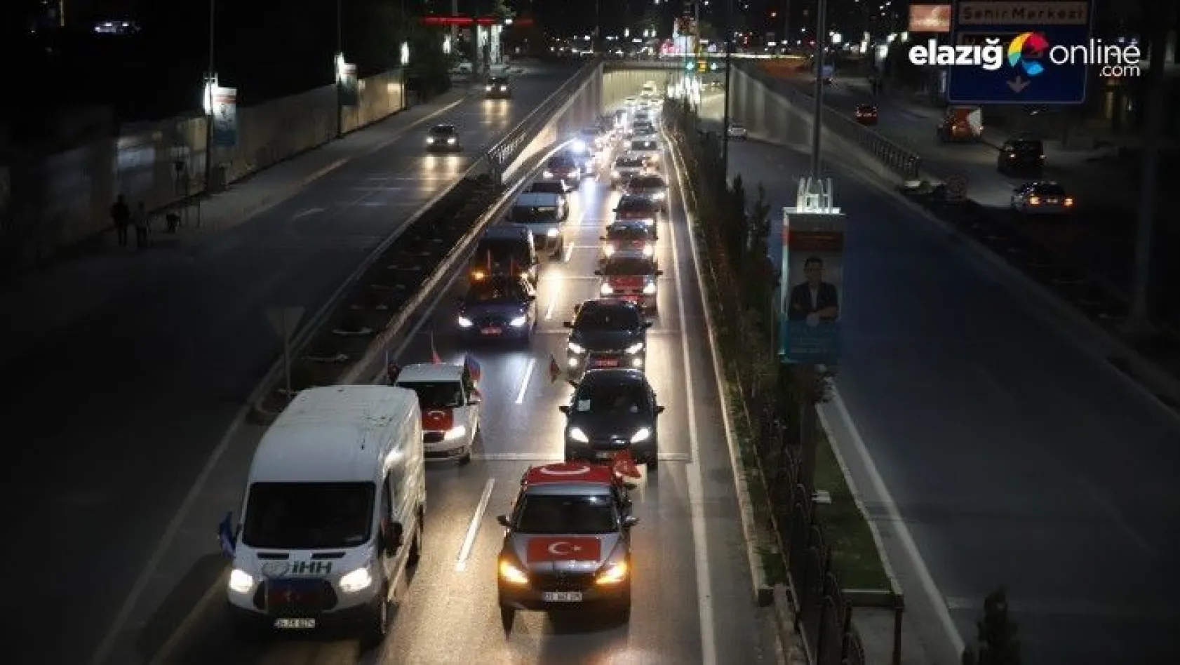 Elazığ'dan Azerbaycan'a 100 araçla destek konvoyu