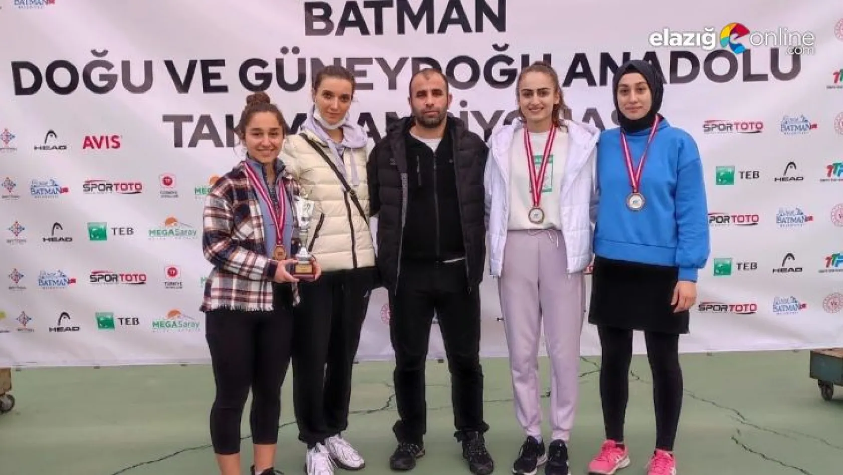 Elazığ Gençlik Spor, teniste 3. oldu