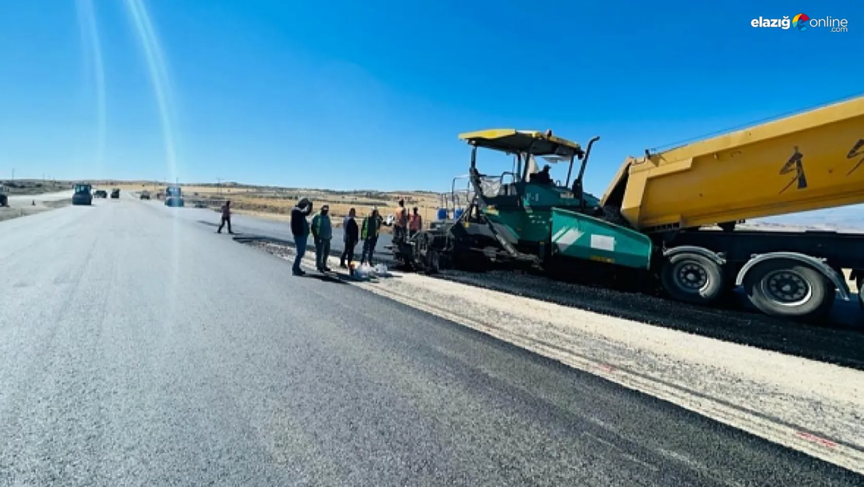 Elazığ – Harput yolu yol yapım ve asfaltlama çalışmalarında sona gelindi