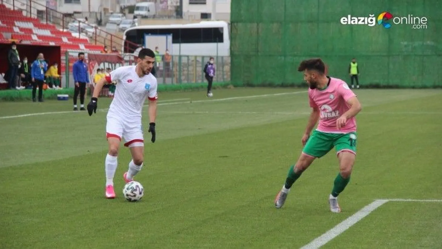 Elazığ Karakoçan FK uzatmalarda attığı golle berabere kaldı