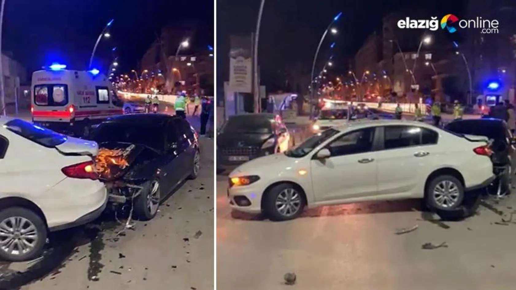 Elazığ Yahya Kemal Caddesi'nde trafik kazası