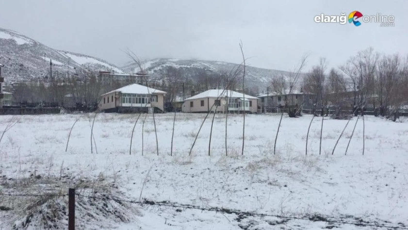 Karlıova'da kar yağışı etkili oldu