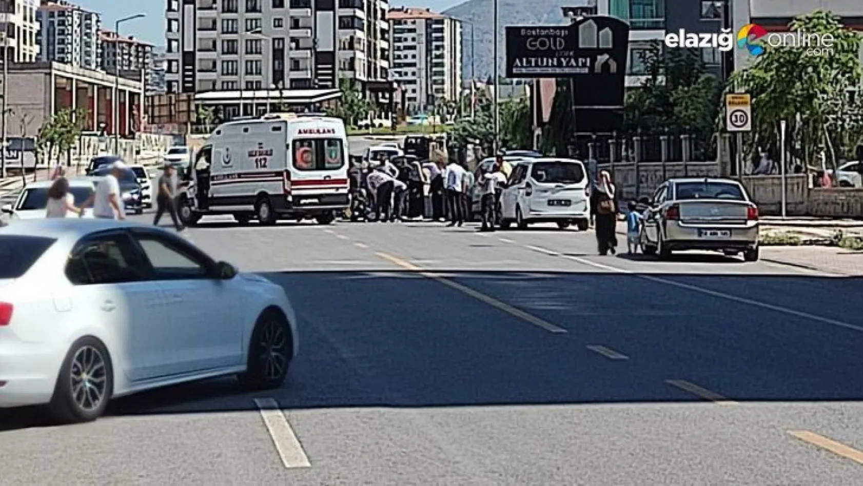 Malatya'da otomobille çarpışan bisikletli ağır yaralandı