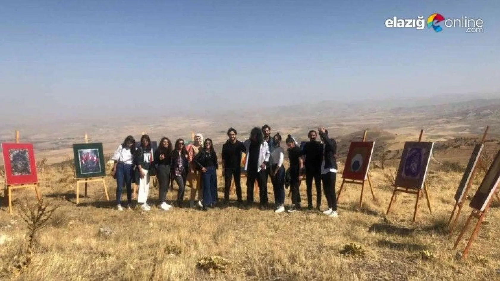 Muşar Dağı zirvesinde resim sergisi açıldı