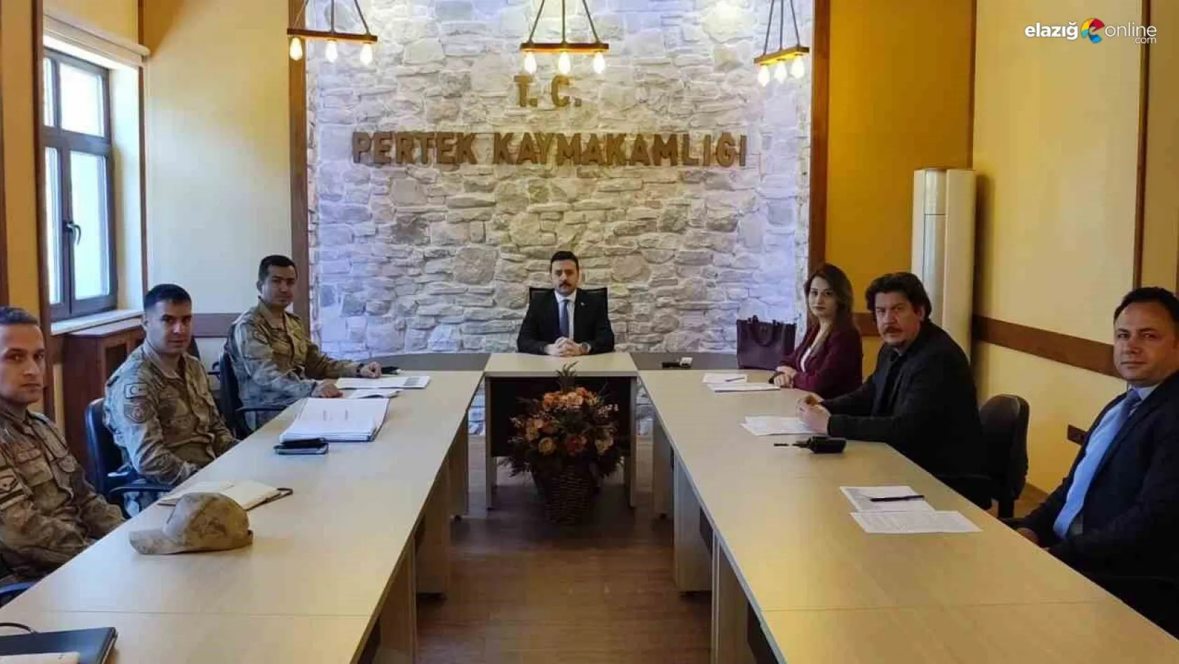 Pertek'te seçim güvenliği toplantısı yapıldı