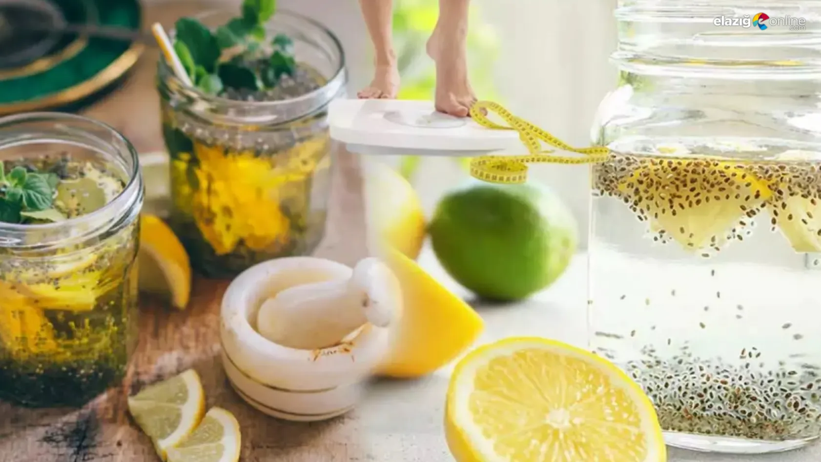 Sağlıklı kilo vermenin adım adım formülü! Chia ve limon detoks tarifi