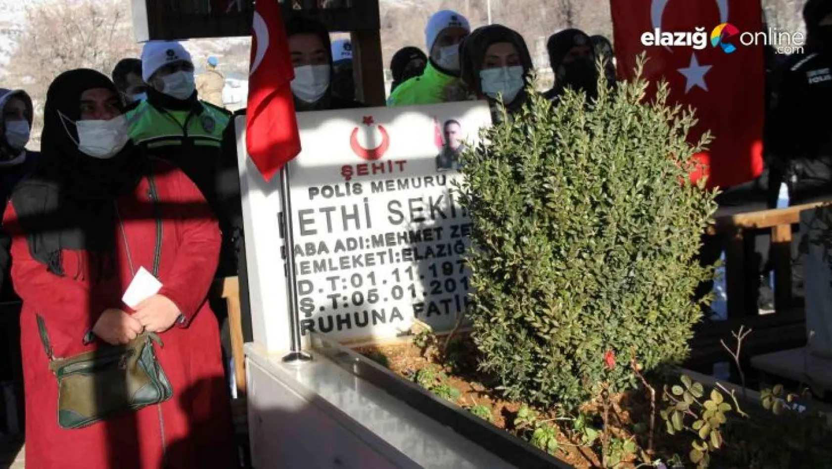 Şehit polis Fethi Sekin, vefatının 5. yılında kabri başında anıldı