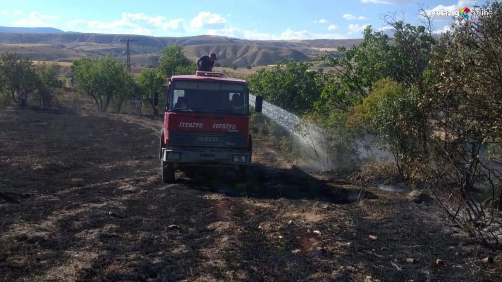 Tunceli'de arazi yangını