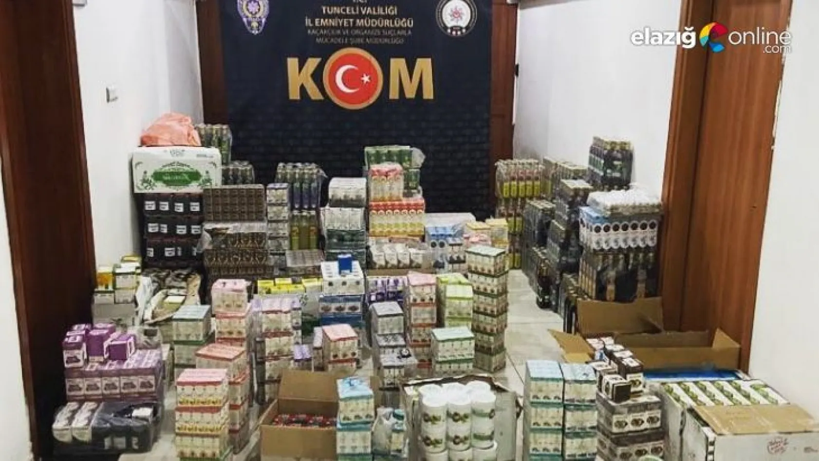 Tunceli'de binlerce kaçak cinsel içerikli ürün ele geçirildi