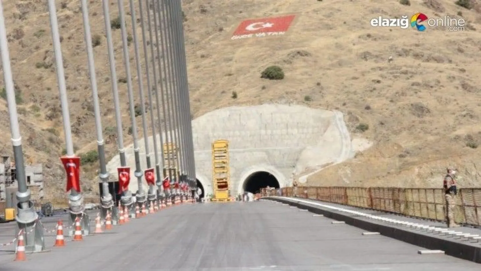 Yeni Kömürhan Köprüsü ve tüneli açılış için gün sayıyor