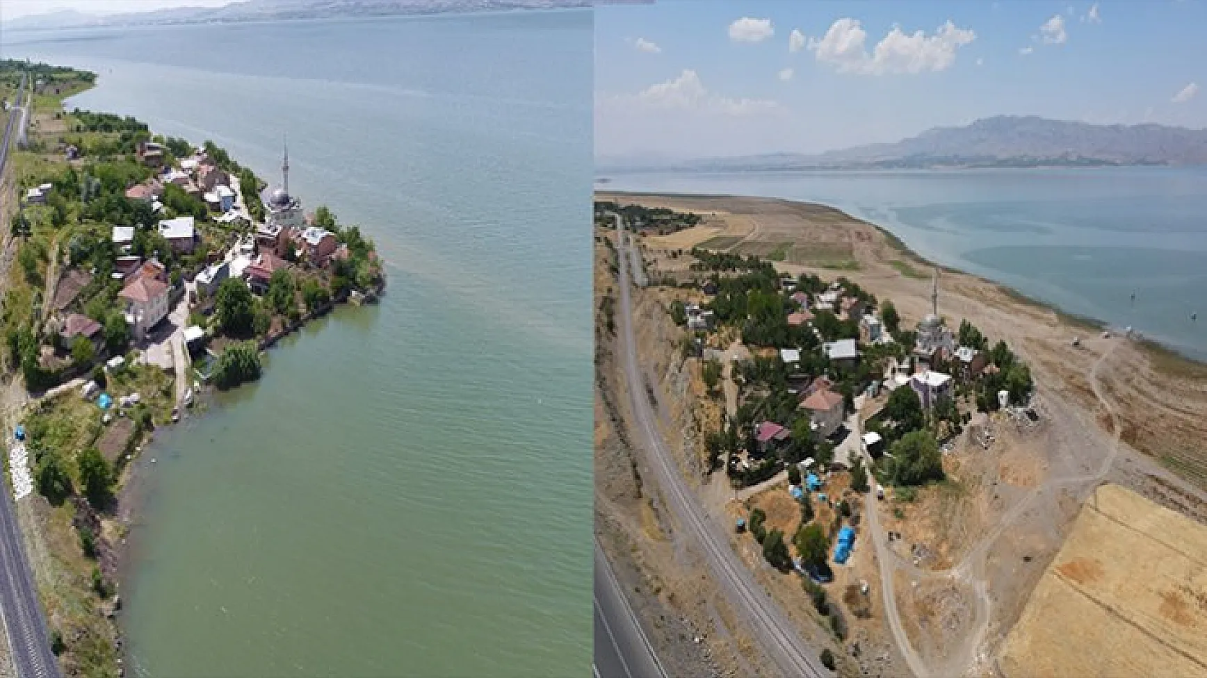 Bir zamanların eşsiz manzarasına sahip köyünü kuraklık vurdu