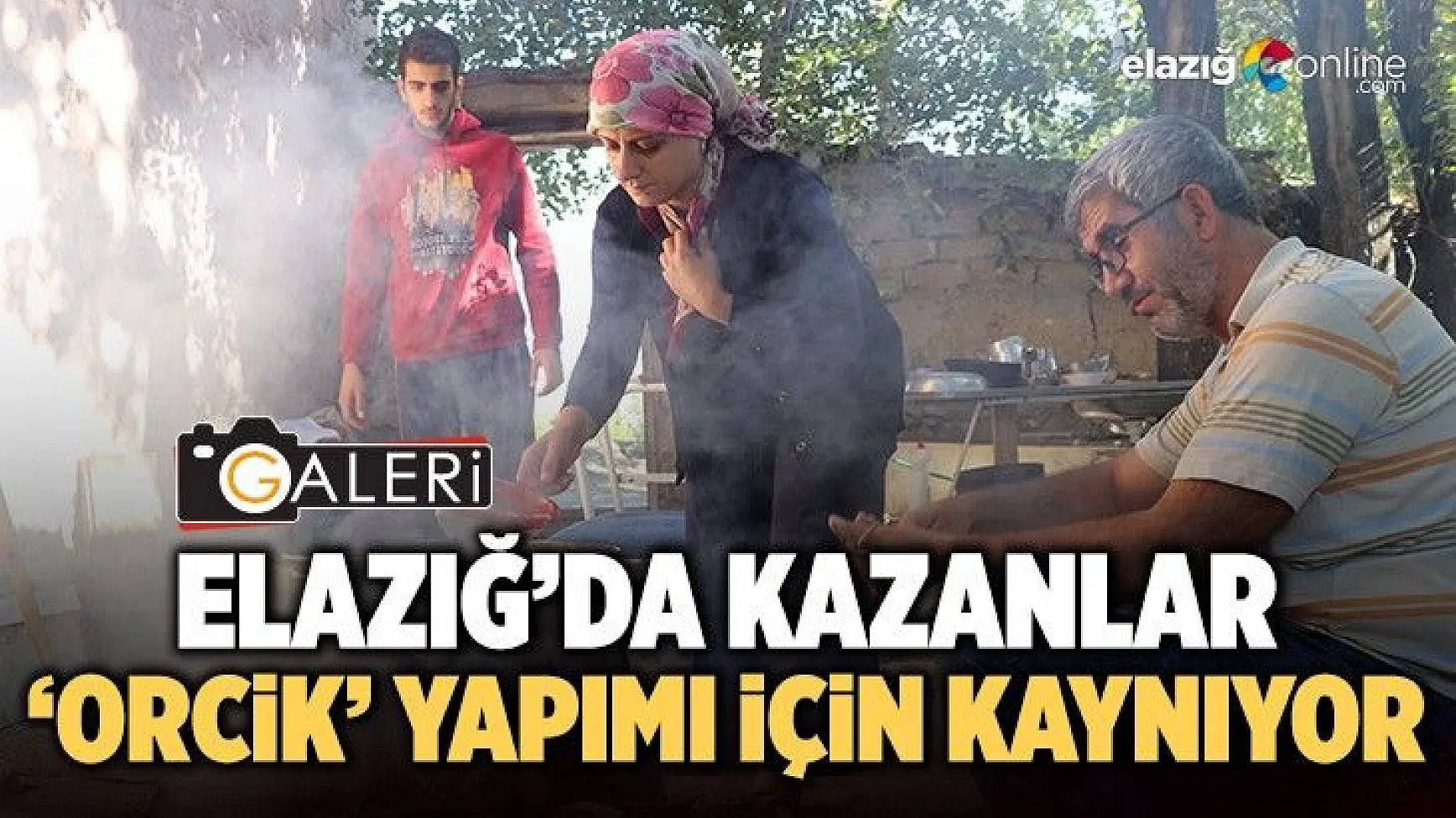 Elazığ'da kazanlar 'orcik' yapımı için kaynıyor