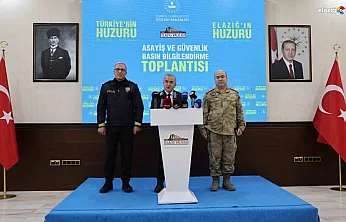 Vali Hatipoğlu 2025 karnesini açıkladı: Elazığ'da suç oranları dibe vurdu!