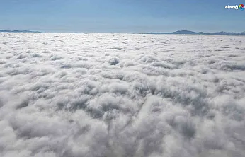 Elazığ'da Sis ve Bulut Şöleni: Dronla Kaydedilen Manzara Mest Etti