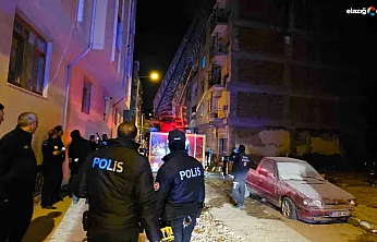 Elazığ'da Geceyi Alevler Aydınlattı: 5 Katlı Binada Yangın Paniği