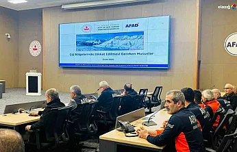 Dağlarda sessiz tehdit! AFAD Elazığ'ın çığ haritasını güncelledi