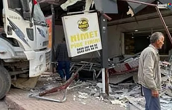 Elazığ'da Freni Patlayan Kamyon Fırına Daldı: Facia Kıl Payı Atlatıldı!