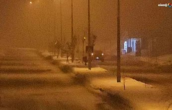 Elazığ'da gece saatlerinde sis etkili oldu