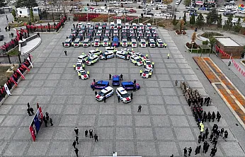 Elazığ'da geniş katılımlı törenle 84 güvenlik aracı hizmete alındı