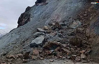 Palu'da yağış heyelana dönüştü: Sivrikaya mezra yolu kapandı