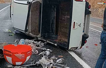 Elazığ'da Yağış Kazaya Yol Açtı: Kamyonet Devrildi, Yetkililer Uyardı!