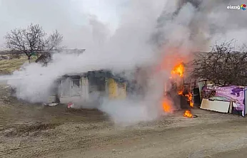 Yemişlik'te odunluk deposunda yangın paniği