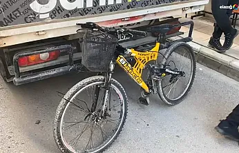 Elazığ'da pikaba çarpan bisikletli yaralandı