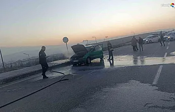 Elazığ'da trafikte korku dolu anlar
