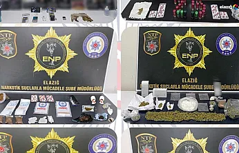 Elazığ'da Son Bir Ayın Bilançosu Açıklandı: Zehir Tacirleri Tek Tek Tutuklandı