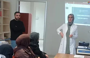 Elazığ'da vatandaşlara sağlık bilgilendirmesi!