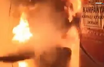 İtfaiyeden önce esnaf yetişti: Lokanta yangını ucuz atlatıldı