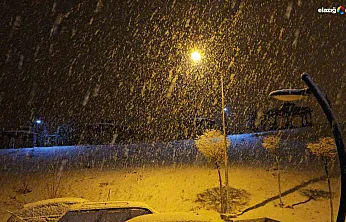 Meteoroloji uyarmıştı! Elazığ'da kar yağışı başladı