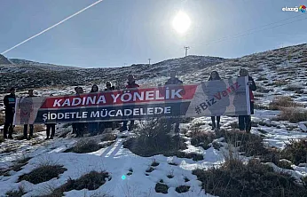 Elazığ Hazarbaba Dağı'ndan 'Şiddete Sıfır Tolerans' Mesajı