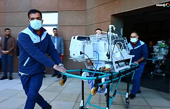 Fethi Sekin Şehir Hastanesi'nde gerçeğini aratmayan tatbikat