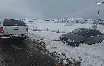 Tam her şey bitti derken... Valilik ekibi karın içinden çekip aldı!