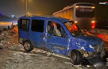 Yurtbaşı yolunda faciadan dönüldü: Direği devirip karşı şeride uçtu!