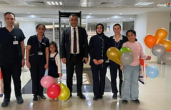 Hastalık engel tanımadı: Elazığ'da karne heyecanı hastane odalarına taşındı!