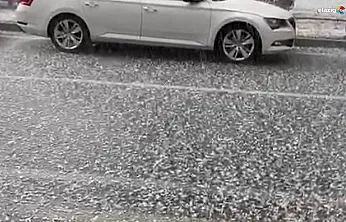 Meteoroloji Uyarmıştı: Elazığ Kovancılar'da Dolu Yağışı Etkili Oldu