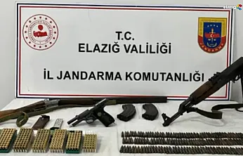Köy evini cephaneliğe çevirmiş: Elazığ jandarmanın takibi sonuç verdi