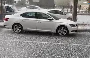 Meteoroloji Uyarmıştı: Elazığ Kovancılar'da Dolu Yağışı Etkili Oldu