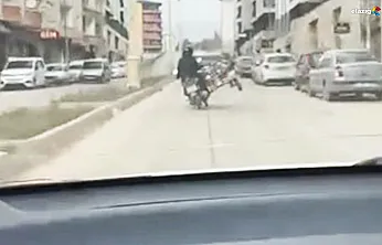 Rüstempaşa'da yürekleri ağza getiren görüntü: tüp dolu sepetle tek teker şov!