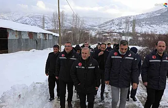 Elazığ'da kar seferberliği: Vali Hatipoğlu çalışmaları yerinde denetledi