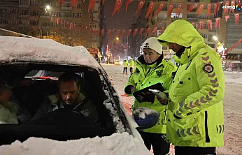Gazi Caddesi'nden Malatya Yolu'na sıkı takip: Sürücülere yeni yıl denetimi