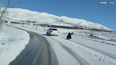 Adrenalin dediler facianın eşiğinden döndüler! Baskil'de korku dolu anlar